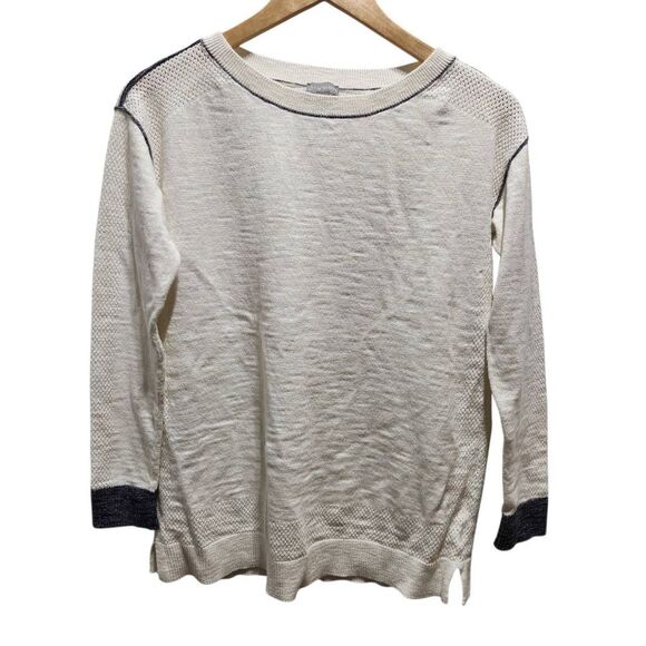 T by Talbots knit shirt long sleeve eyelet size XS - Picture 1 of 5